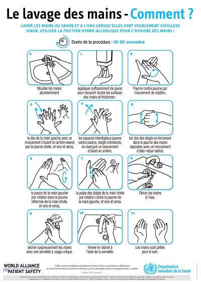 lavage des mains comment
